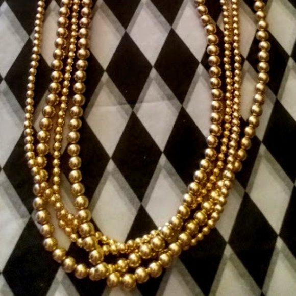 Napier Jewelry - NAPIER Glamorous Gold Bead Layered Necklace**NEW!
